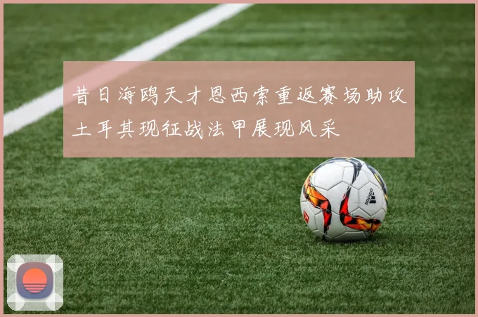 昔日海鸥天才恩西索重返赛场助攻土耳其现征战法甲展现风采